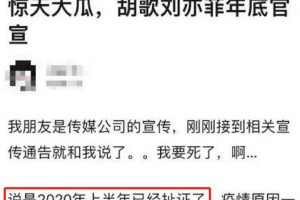 胡歌刘亦菲结婚传闻真相揭秘